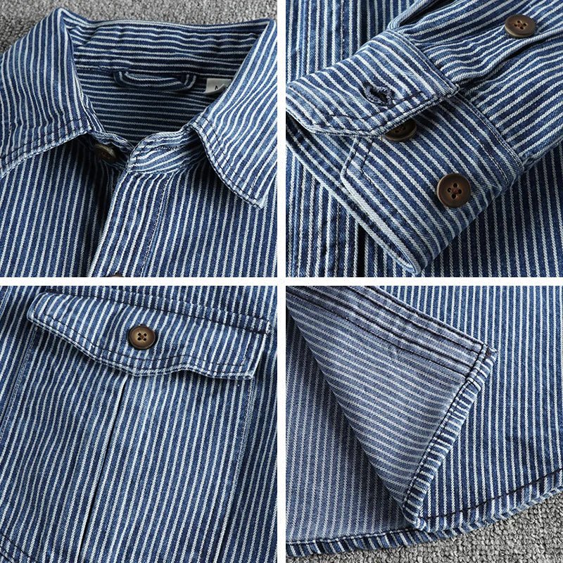 Victor Duval Vintage Denim Shirt - Intofa