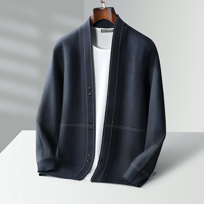 Victor Duval Wool Weaver Cardigan - Intofa