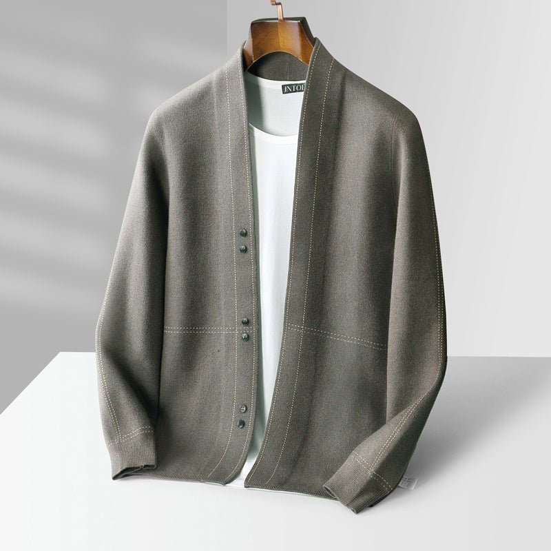 Victor Duval Wool Weaver Cardigan - Intofa