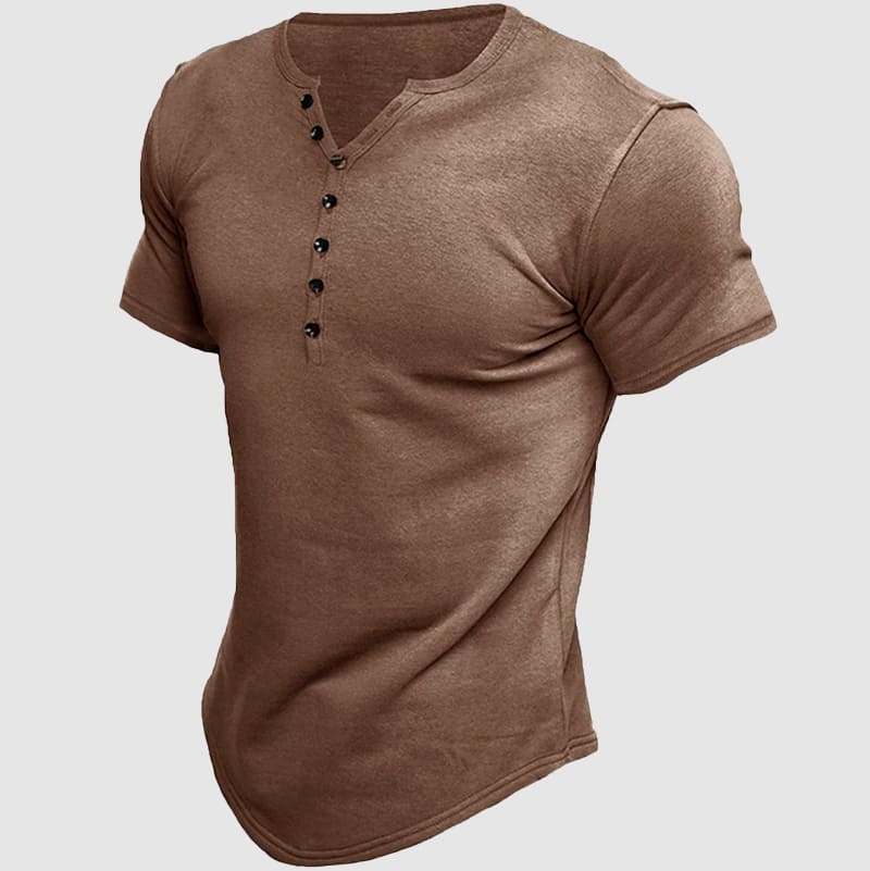 Victor Lévêque Boss Henley T-Shirt - Intofa