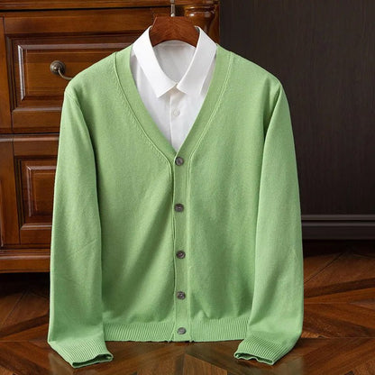 Victor Lévêque Classic Cashmere Cardigan - INTOFA