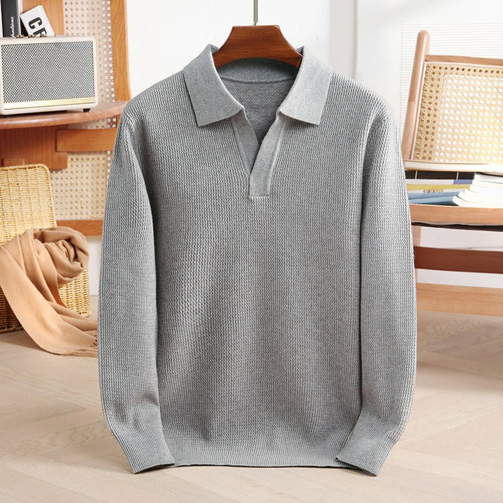 Victor Lévêque Knit Polo Sweater - Intofa