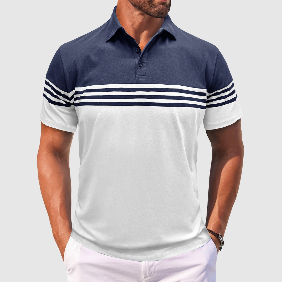 Victor Lévêque Striped Polo Shirt - Intofa