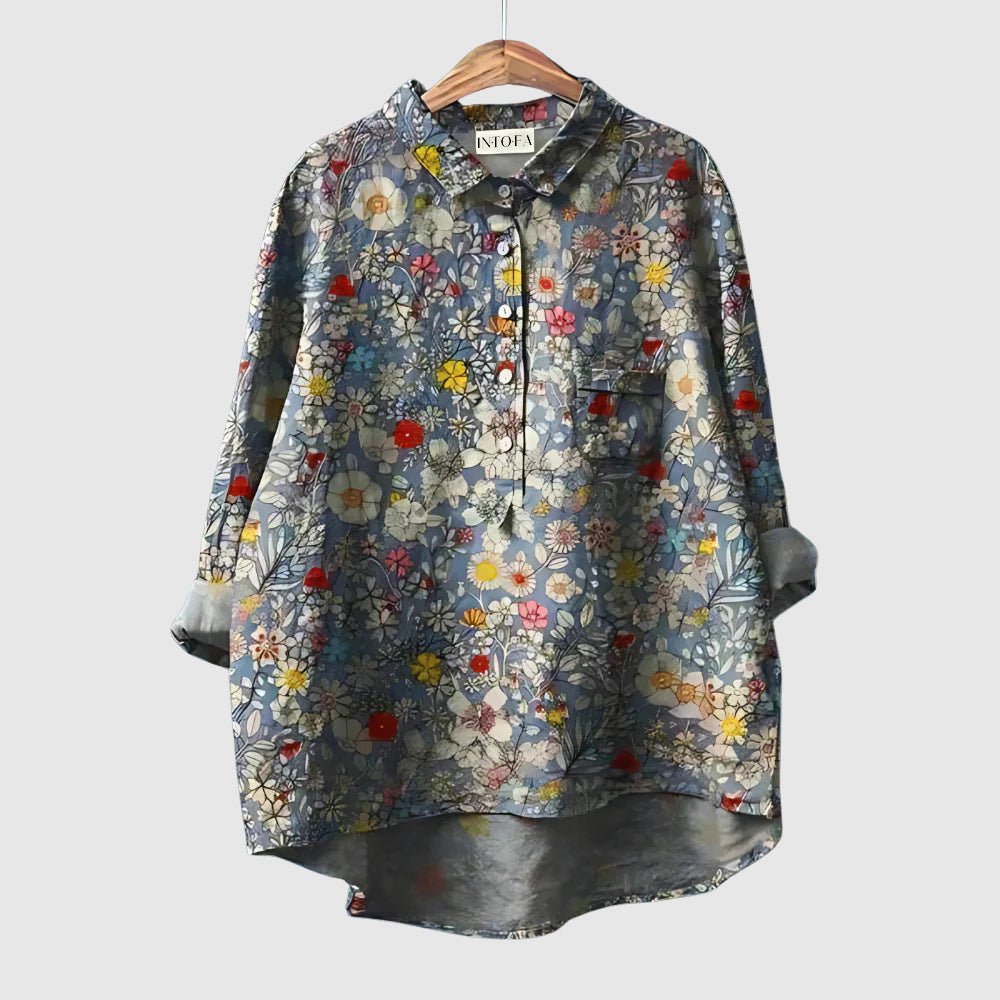 Vivian Prescott Artistic Linen Shirt - Intofa