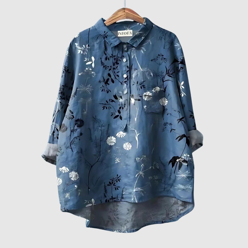 Vivian Prescott Artistic Linen Shirt - Intofa