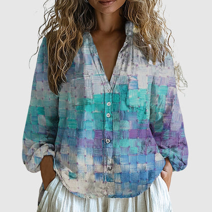 Vivian Prescott Boho Linen Shirt - Intofa