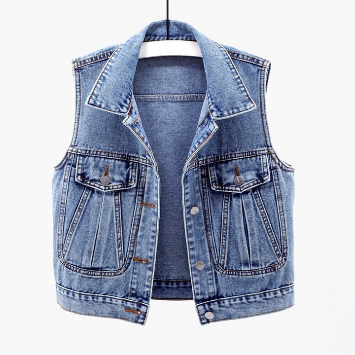 Vivian Prescott Classic Denim Vest - Intofa