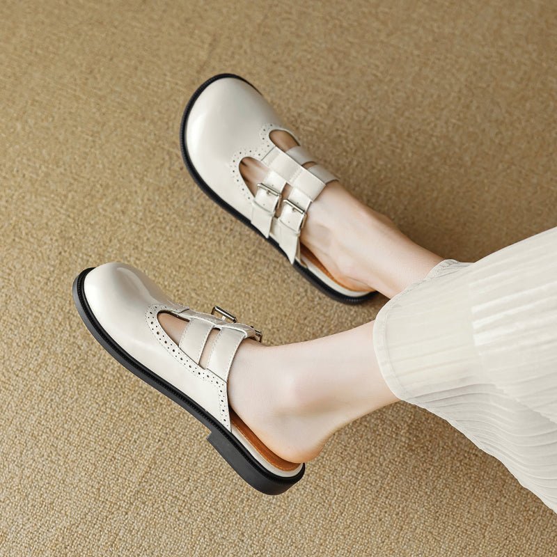 Vivian Prescott Closed - Toe Mule Shoes - Intofa