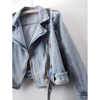 Vivian Prescott Cropped Denim Jacket - Intofa