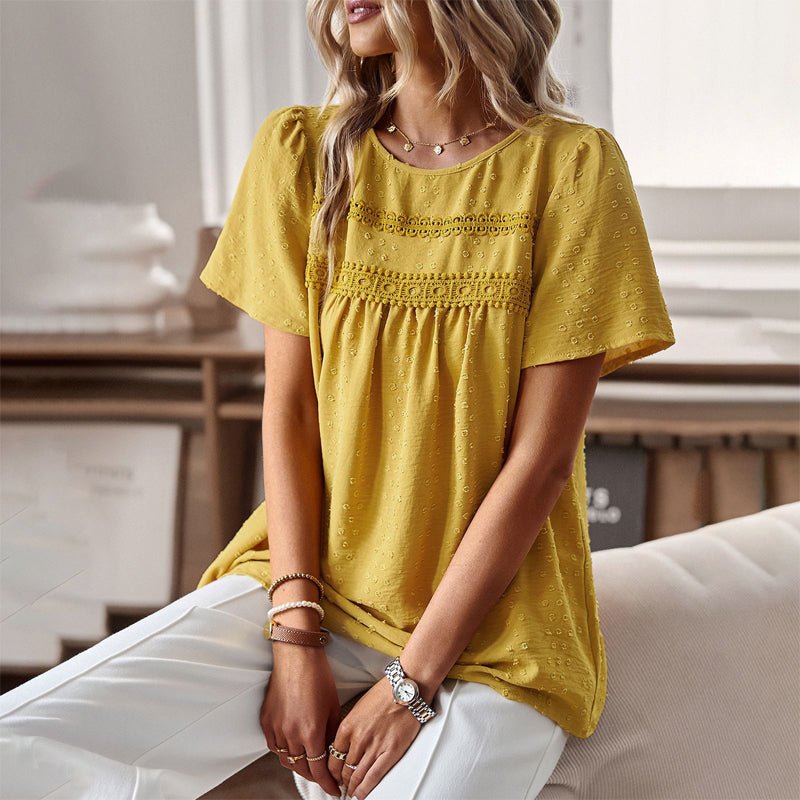 Vivian Prescott Embroidered Cotton Top - Intofa