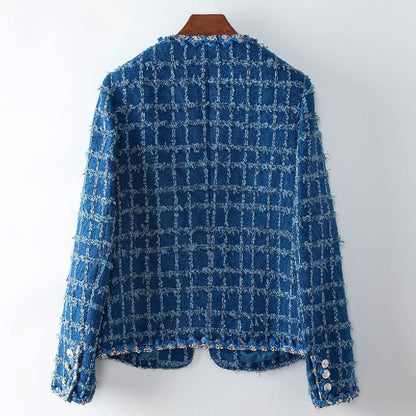 Vivian Prescott Plaided Wool Blazer - Intofa