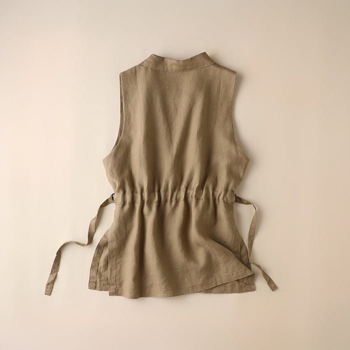 Vivian Prescott Roanne Linen Vest - Intofa