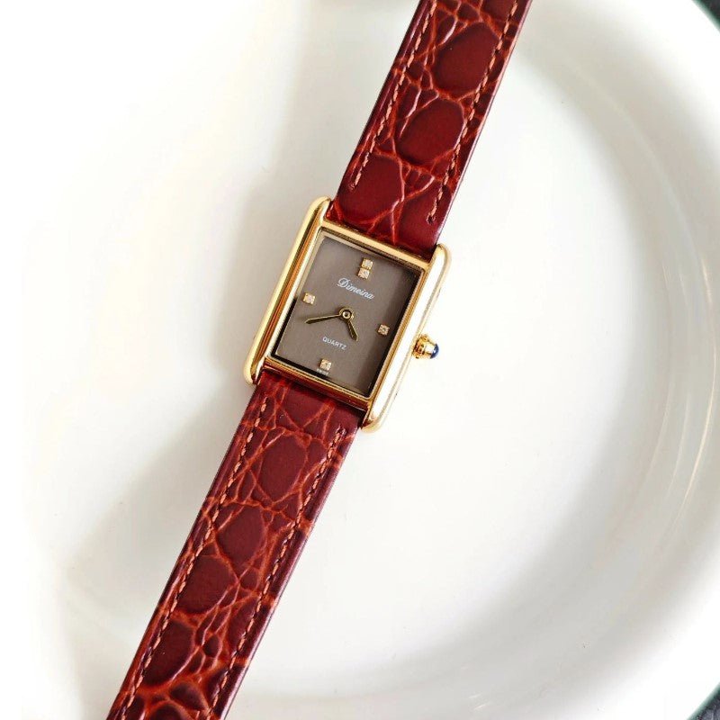 Vivian Prescott Slim Rectangular Quartz Watch - Intofa