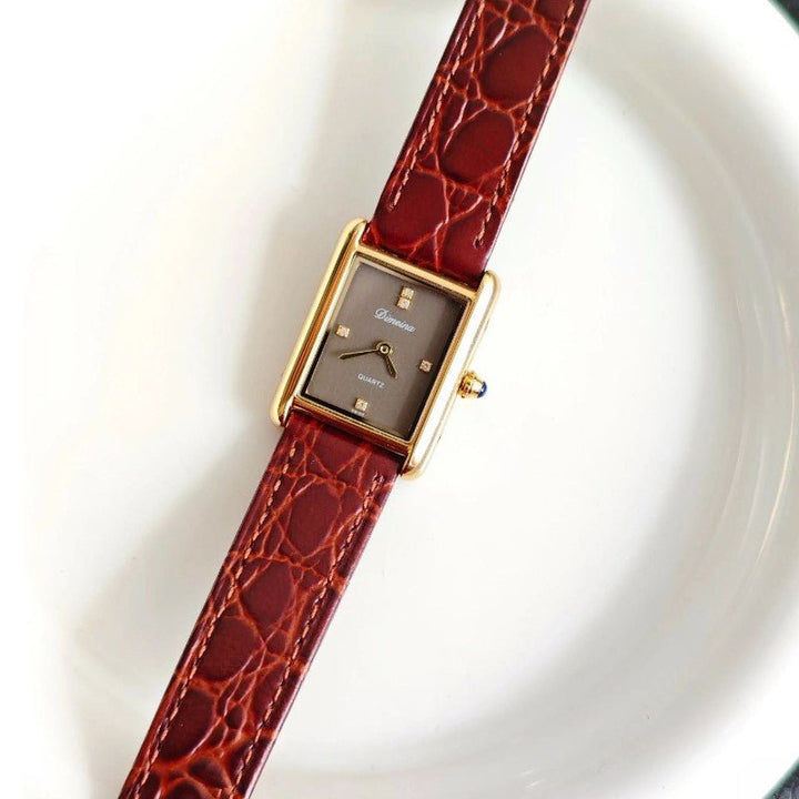 Vivian Prescott Slim Rectangular Quartz Watch - Intofa
