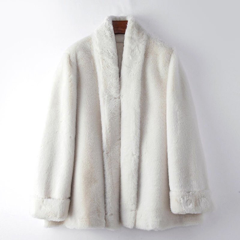 Vivian Prescott Winter Fluffy Faux Fur Coat - Intofa